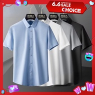 M-5XL Korean Plain Loose Casual Sports Fashion Plus Size Short Sleeve Shirt Men