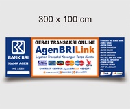 Spanduk Banner Agen BRILink & ATM Mini