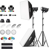 Godox 2 Pack DP600III-V DP600IIIV 1200Ws Photo Speedlite Studio Flash Strobe Monolight Bowens Mount 
