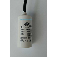 Capacitor/Capacizer SJ 4uF 450V. (Wire Type) Capacitor 4 uF 450V.