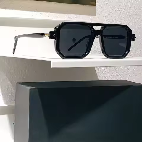 Kub P8 Square Acetate Classic Designer Popular Sunglasses Male Retro Original Brands Handcrafted Wom