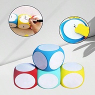 1pc Jumbo EVA Dry Erase Dice With Free Marker 2.5 Inch/4 InchWritable Message Board Cube For Classro