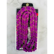 Limited JRP (O-RING) Chain Colour (PURPLE) Made in (415 / 428-132L) Free Chain Lube Apido