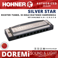 Hohner Enthusiast Series Silver Star 10-Hole Diatonic Harmonica