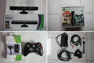 XBOX360主機120GB+感應器+無線控制器+手柄充電器