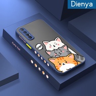 เคส Dienya สำหรับ OPPO Reno 3 Pro 4G Reno 3 Pro 5G พบ X2เคสนีโอรูปแมวมีความสุขขอบสี่เหลี่ยมด้านข้างบ