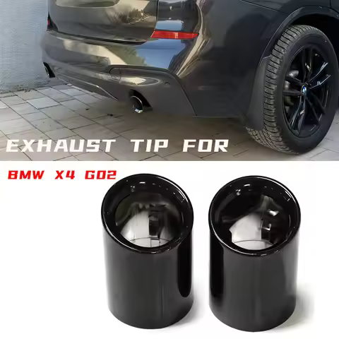 For BMW X3 G01 X4 G02 30i Exhaust Tip 2019-2022 OEM Style Stainless Steel Muffler Decor Tip Chrome E