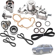 Engine Timing Belt Kit with Water Pump Compatible with 1995-2004 Toyota 4Runner Tacoma Tundra T100 3