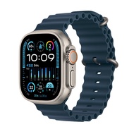 Apple Watch Ultra2 智能手表蜂窝款49毫米钛金属表壳蓝色海洋表带 eSIM MRF73CH/A【快充套装】