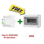 RCD RCCB Type B เบรคเกอร์กันดูดกันรั่ว สำหรับติดตั้งงานชาร์จรถไฟฟ้า EV charger Tongou เบรคเกอร์ Type