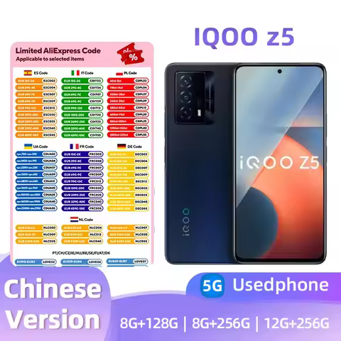 iQOO Z5 5G SmartPhone CPU Qualcomm Snapdragon 778G Battery capacity 5000mAh 64MP Camera original use