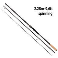 7.5ft/10ft/11ft carbon fiber fishing rod portable shrinks rod surf rod Medium fishing rod spinning/b