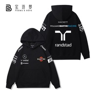 【New】ชุดแข่ง Williams Mercedes F1 Hoodie Randstad Hoodie