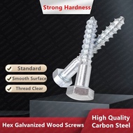 Hex Galvanized Lag Screw Log Screw Wood Screws Carbon Steel Bolts1/4"5/16"3/8"1/2"Series