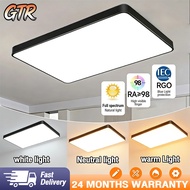 SG STOCK LED Ceiling Light 600MM 60W/72W Ceiling Fan With LED Light Rectangle Ceiling Light Living R