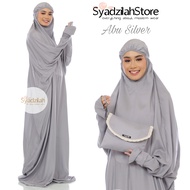 SYADZILAH - Mukena Terusan Dewasa Polos Katun Rayon Travelling