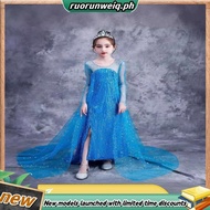Frozen Costume Cosplay Elsa princess Dress Suit Halloween For Kids Carnival 335