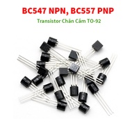 [Pack of 10] Transistor BC547 NPN, BC557 PNP, Pin TO-92 0.01A 50V