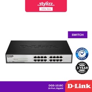 D-Link DGS-1016D DGS-1016C 16 Port 10/100/1000 Gigabit Desktop Ethernet Network LAN Switch (METAL)