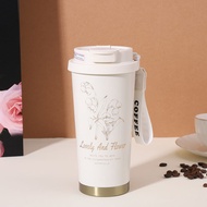 316 Stainless Steel Bottle Water Bottle 2-Way Drinking Coffee Cup Large Capacity Stainless Steel The
