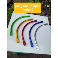 Universal C-shaped exhaust bracket, exhaust bracket or C-shaped exhaust bracket