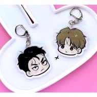 Korean BL manhwa matching keychains