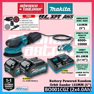 Makita BO001 / BO001CGZ 40Vmax Battery Powered Random Orbit Sander 125MM (5”)