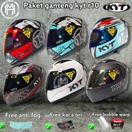 PAKET GANTENG HELM KYT R10 FULL FACE