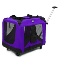 H-Y/ Pet Outing Portable Vehicle-Mounted Foldable Cat Bag Pet Trolley Bag Dog Cage Outdoor Cat Cage Kennel Luggage and S