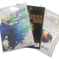 Colour Woodfree Paper 75gsm A4 Size | Colour Paper | Assorted Pastel Colour | Kertas Warna