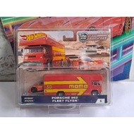 HOT WHEELS PREMIUM PORSCHE 962 & FLEECE STREET TEAM TRANSPORT