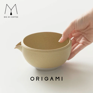 Big m x ORIGAMI Katakuchi Matcha Bowl Pour  โอริกามิ ถ้วยชงชา ถ้วยมัทฉะ ชามชงชา ชามชาเขียว