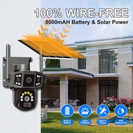 iShop Solar Camera WiFi Network 360 IP 8MP 4K HD CCTV Battery Dual Lens Outdoor Smart Home Security