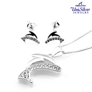 Unisilver 925 Sterling Silver Dolphin Set of Jewelry (SET117-1001)