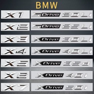 BMW Car Logo Sticker Label Word Logo Modified X1 X2 X3 X4 X5 X6 X7 Letter Car Logo Sticker XDrive SD