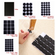 DIY Furniture Chair Leg Pad 1/12/24Pcs/Set Table Legs Non-slip Silent Rubber Feet Cushion Floor Prot