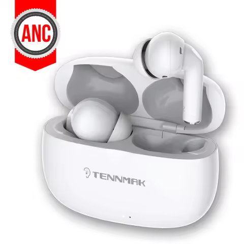 TWS ANC True Wireless Active Noise Canceling Earphones,TENNMAK PRO-ANC Bluetooth Earbuds, 30Hrs Play