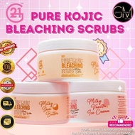 G21 PURE KOJIC BLEACHING SCRUB: Milky vanilla Scrub, Milky Shea butter Scrub & Milky citrus Scrub