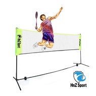 HNZ SPORT pickle ball takraw tennis quality premium BADMINTON STATION 3METER 3M 4meter 6meter double