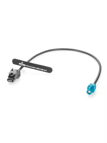 Automotive HSBridge USB Type-C A Code Male to HSD Z Code 4 Pin Female Extension Cable Compatible D4K