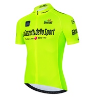 2024ทัวร์ Giro de Italia เสื้อผ้าเสื้อเจอร์ซีย์นักปั่น lengan pendek musim panas polyeste MTB จักรยาน mallot ciclismo เสื้อจักรยานเสื้อผ้าจักรยาน