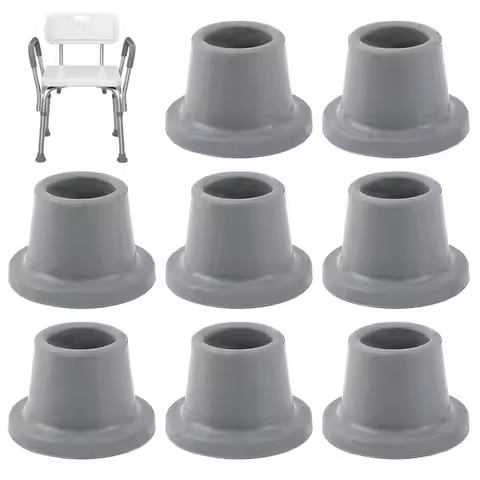 Shower Chair Leg Tips 8pcs Rubber Feet For Bathtub Chair Shower Chair Replacement Feet Anti-slip Suc