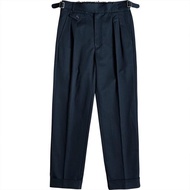 Vintage Gurkha Pants Men Military style High Waist Casual Straight Trousers Spring Autumn Fashion Lo