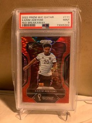 Karim Adeyemi 2022 Panini World Cup Prizm 限99 PSA 9 艾迪耶美 多蒙特 德國 足球 球員卡 德甲 新人卡