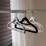 mooin B Ø Jle Flocking Hanger Anti-Slip Beige Gray Simple