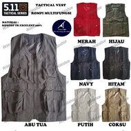 Atjin- Rompi tactical Lapangan - Crew - Wartawan - Kegiatan - Tactical - 511 - King - Rompi Ridwan k