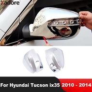 Rearview Mirror Cover Trim For Hyundai Tucson ix35 2010 2011 2012 2013 2014 Chrome Car Accessories