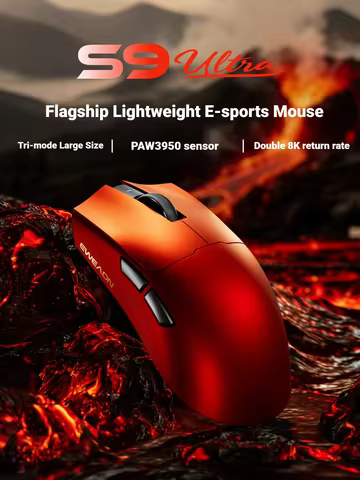 EWEADN S9 series Wireless Gaming Mouse,Tri-Mode,Lightweight Pro Design,High-Precision Sensor, Ergono