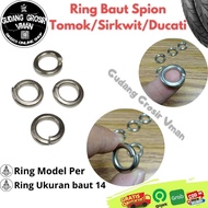 Ring Per Mirror Tomok Ring Per Bolt 14 Ring Mirror Bolt Tomok Circuit Ducati Black Diamon Ring Rearview Bolt Variation