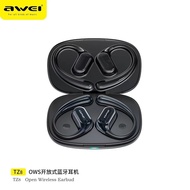 Awei TZ8 OWS Bluetooth Earbuds Ear Hook Earphone Air Conduction Earbuds Open Sports Wireless Earbuds with Charging Case